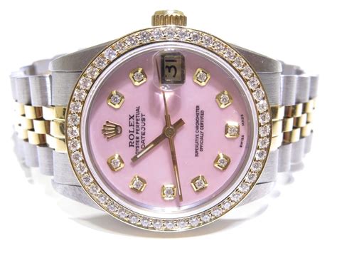 rolex pink face women's|ladies rolex watches pink face.